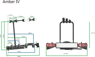 Pro-user Amber IV Fietsendrager 4 fietsen