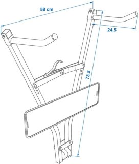 ProPlus Inklapbare Fietsdrager 2 Fietsen Zwart