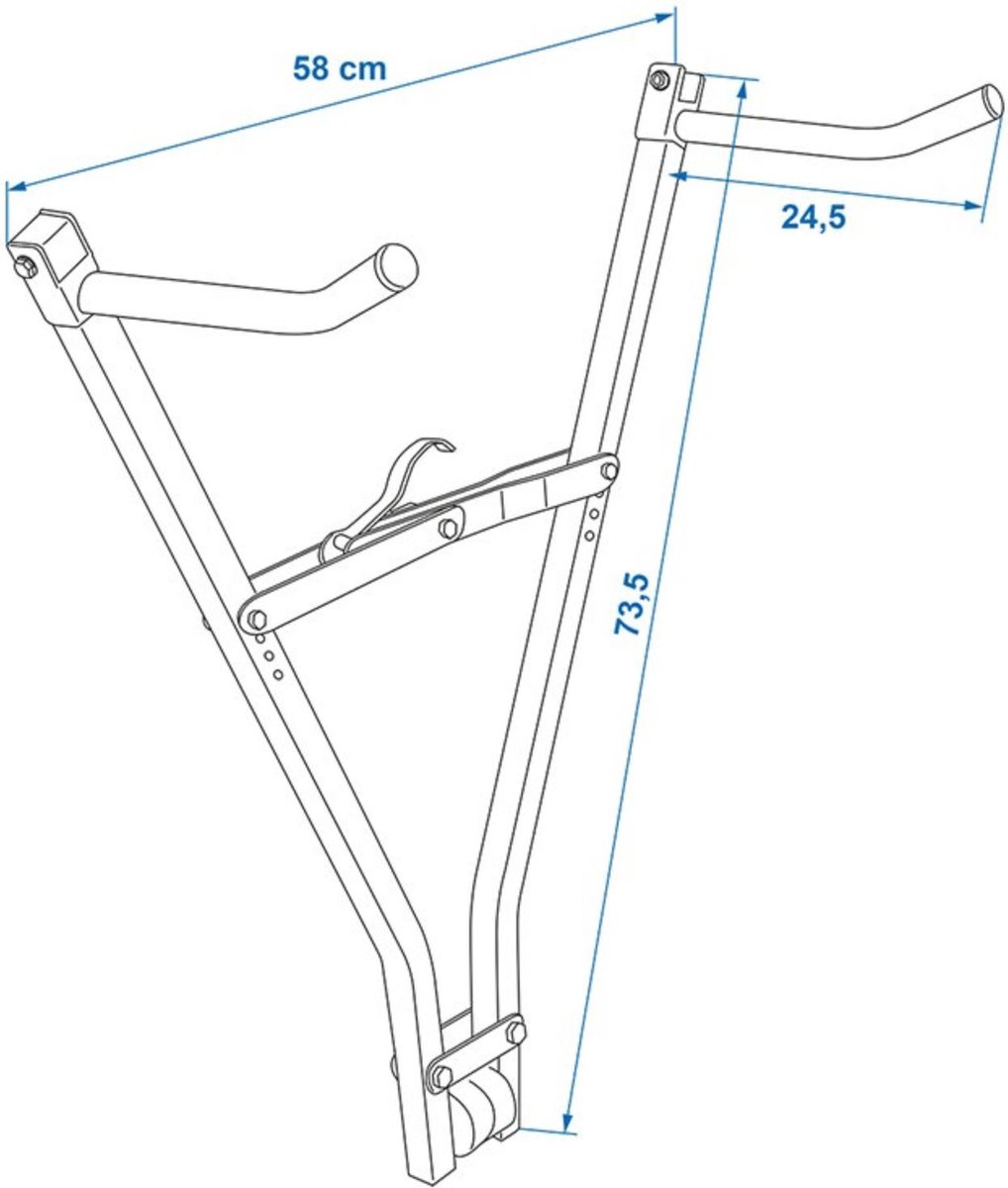 ProPlus Klick Fast II Fietsendrager Trekhaak 2 Fietsen Zwart