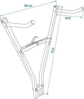 ProPlus Klick Fast II Fietsendrager Trekhaak 2 Fietsen Zwart