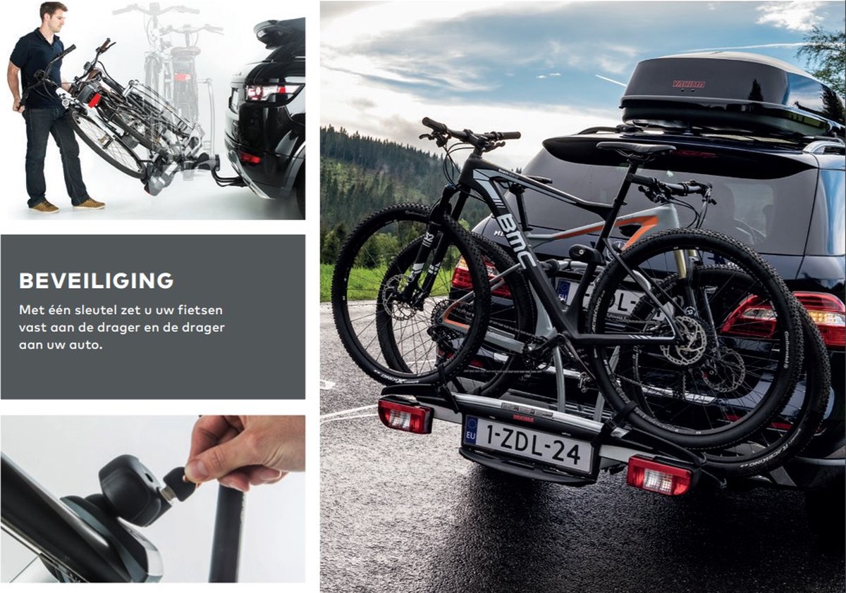 Tesla JustClick 2 Fietsendrager Achterklep Model 3 S X Y