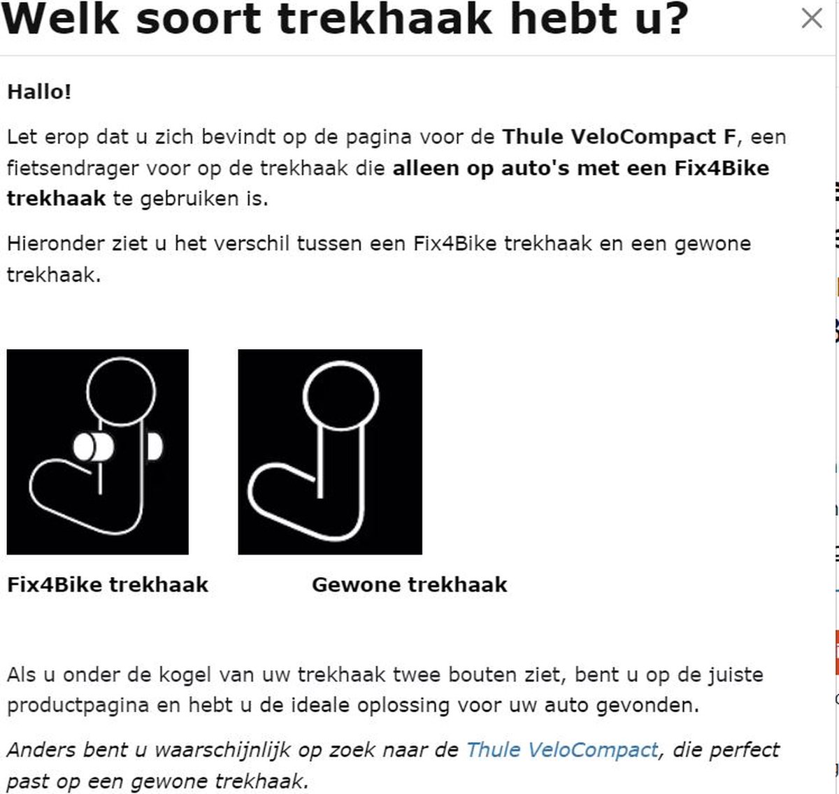 Thule VeloCompact F Trekhaak Fietsendrager Aluminum