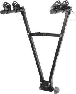 Praktische trekhaak-fietsendrager voor twee fietsen: stevig en gebruiksvriendelijk