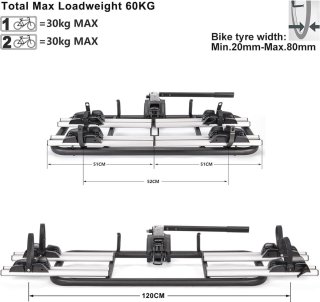 Wat vinden we goed aan de Trekhaakfietsendrager voor 2 fietsen