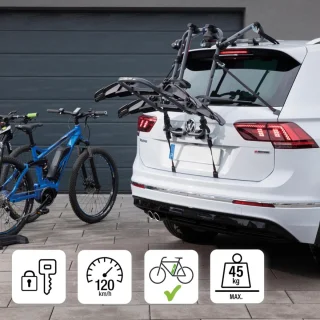 VH Supplies® Fietsendrager voor 2 elektrische fietsen (trekhaak)