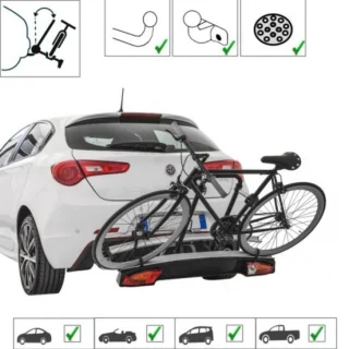 ZRSS Fietsendrager voor 2 Elektrische Fietsen Trekhaak