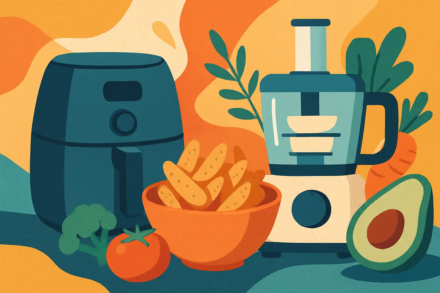 Airfryer en foodprocessor: de ultieme duo-hack voor gezonde crispy cravings