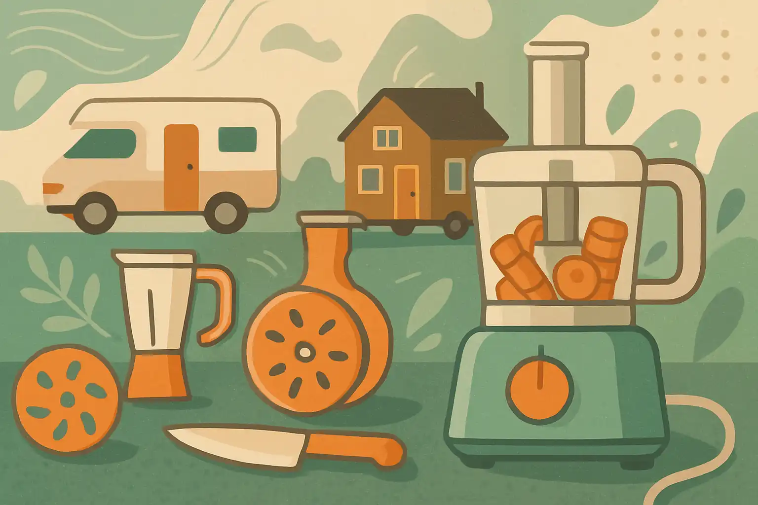 Compact koken on the road: de beste foodprocessor hacks voor campers en tiny houses