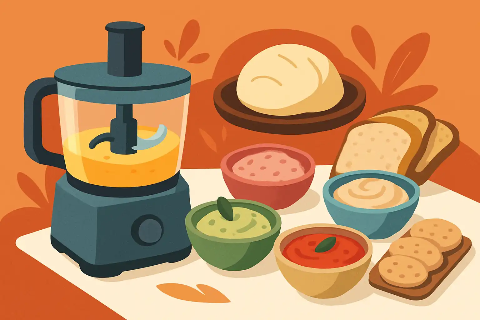 Organiseer een foodprocessor-proeverij: zo test en vergelijk je sauzen, spreads en deeg met vrienden