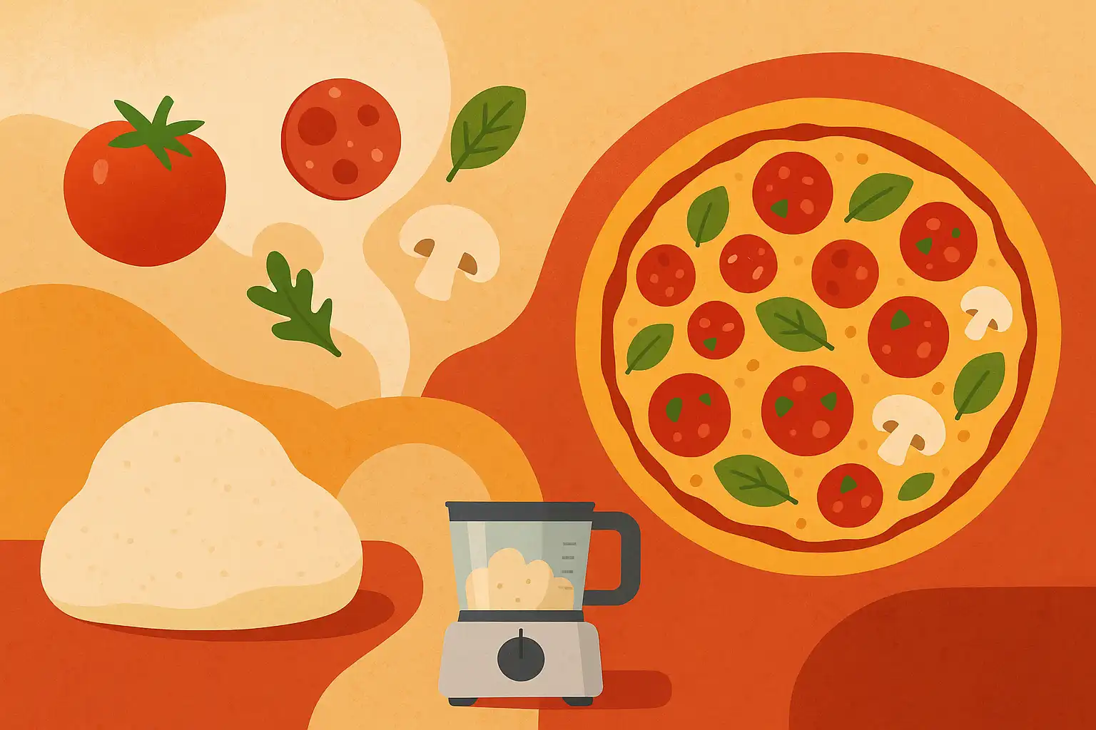 Pizza night shortcut: perfect deeg en toppings in 10 minuten met je foodprocessor