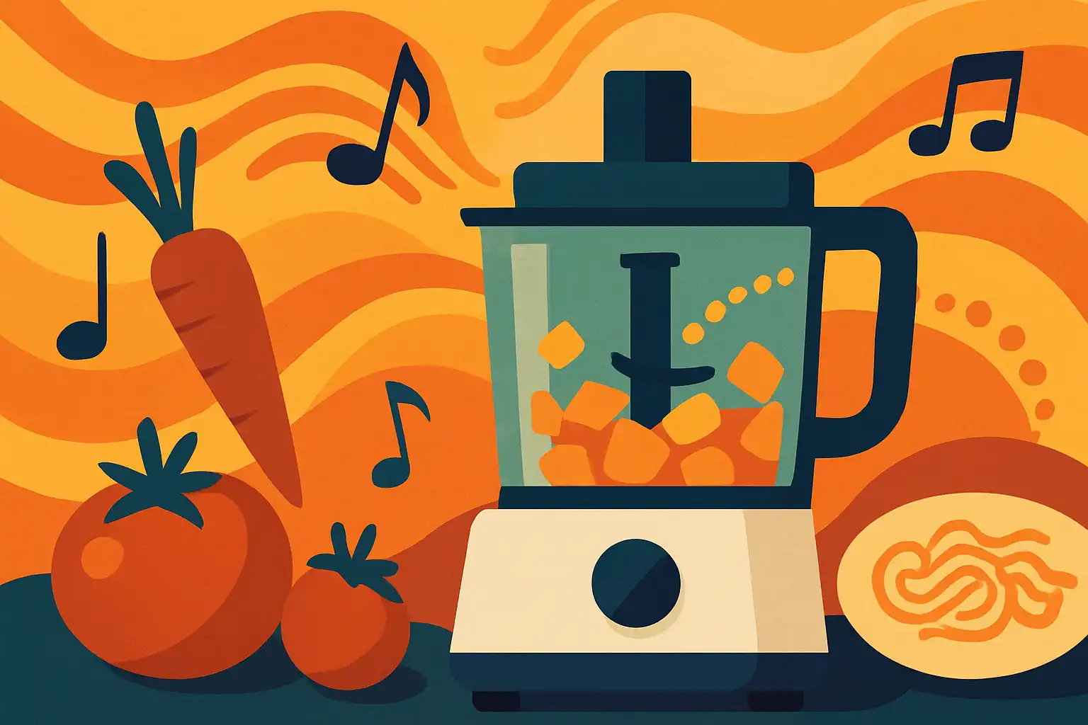 Proef het verschil: hoe het geluid en ritme van je foodprocessor invloed hebben op smaak en eetplezier