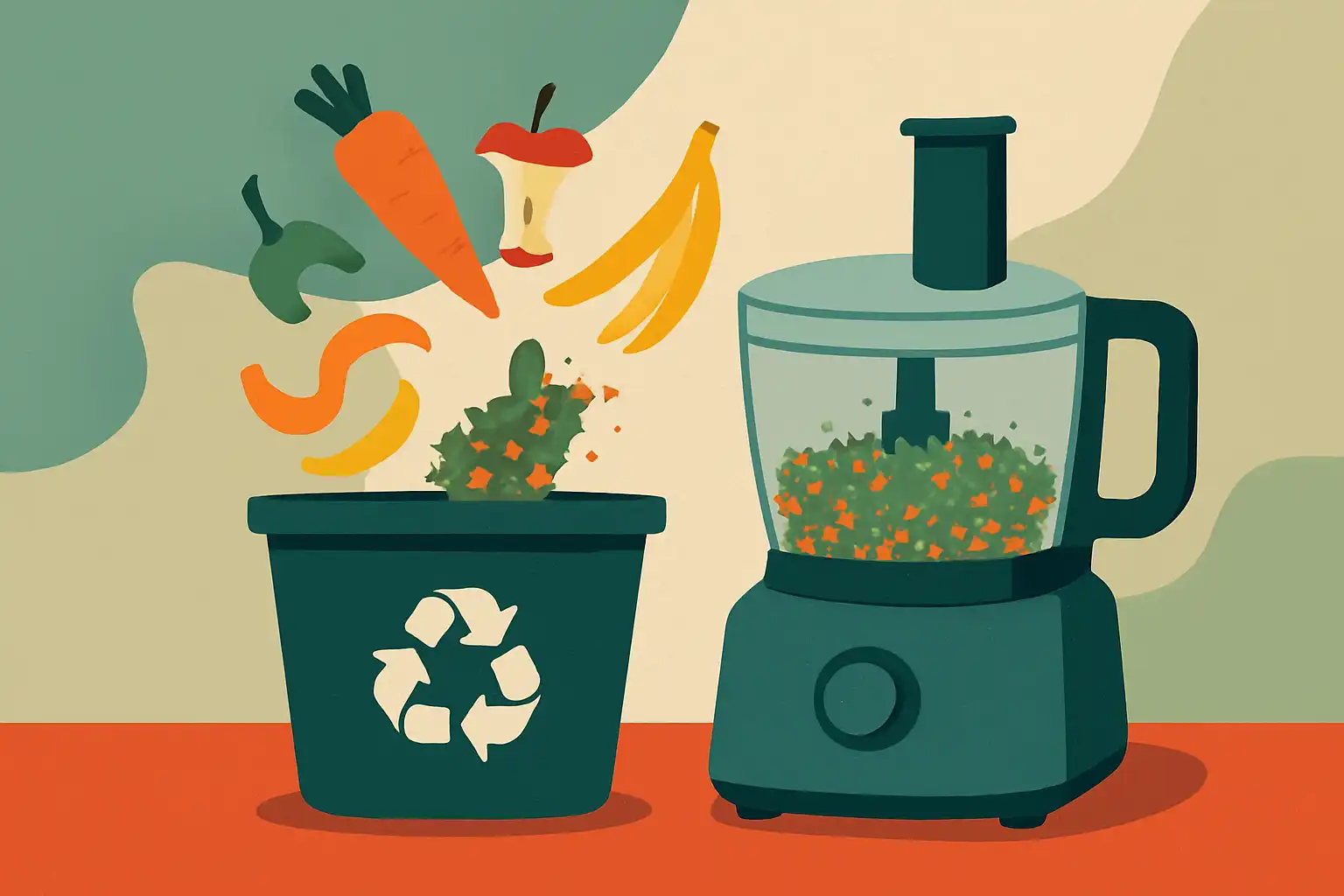 Sneller composteren? Gebruik je foodprocessor zo om keukenafval perfect te versnipperen
