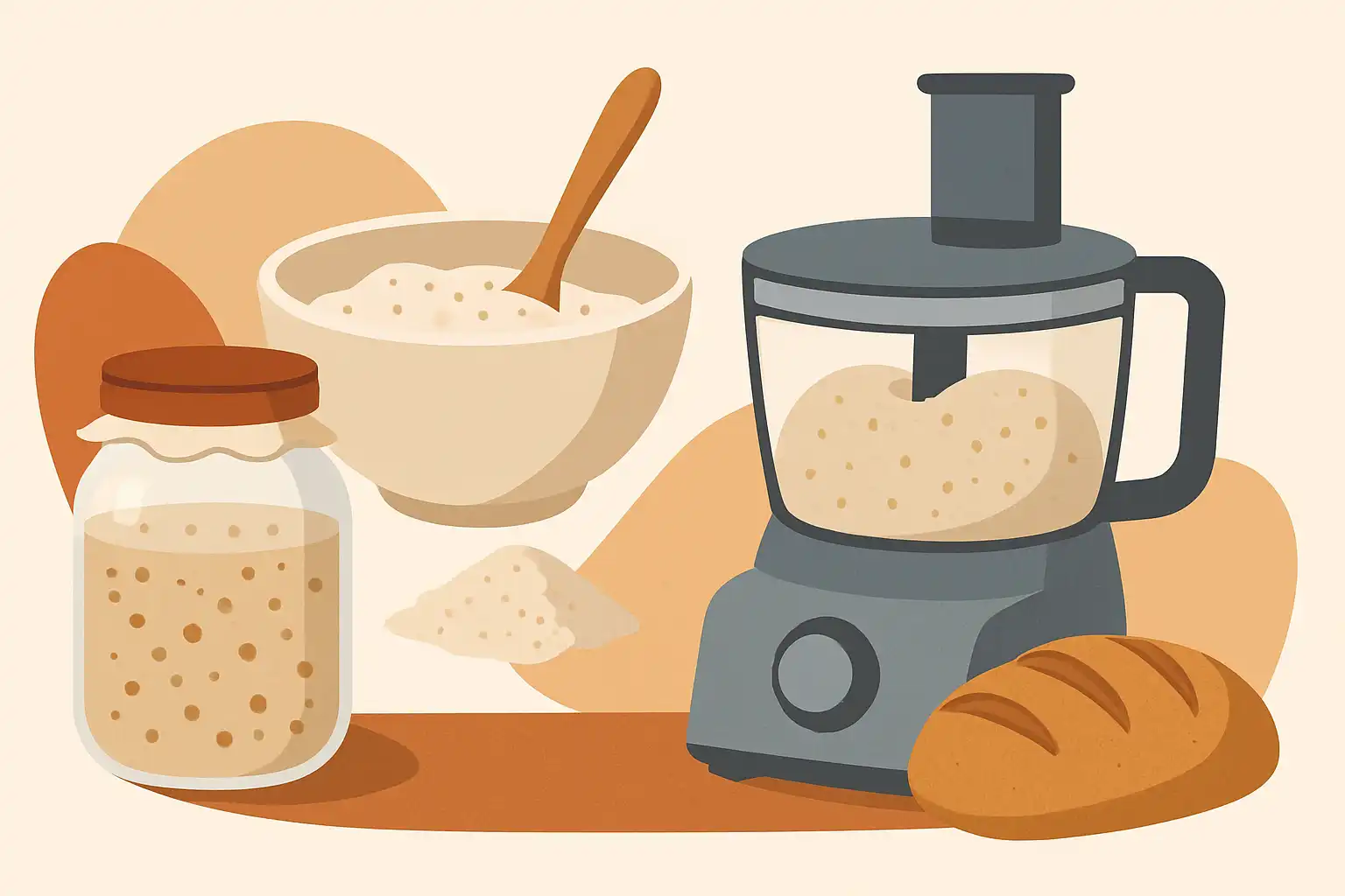 Start je eigen desem: van starter tot perfect brooddeeg met je foodprocessor