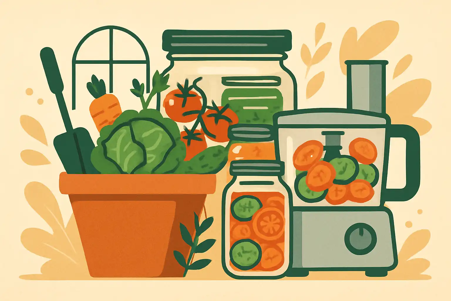 Van tuin naar pot: zo bewaar en conserveer je seizoensgroenten met je foodprocessor