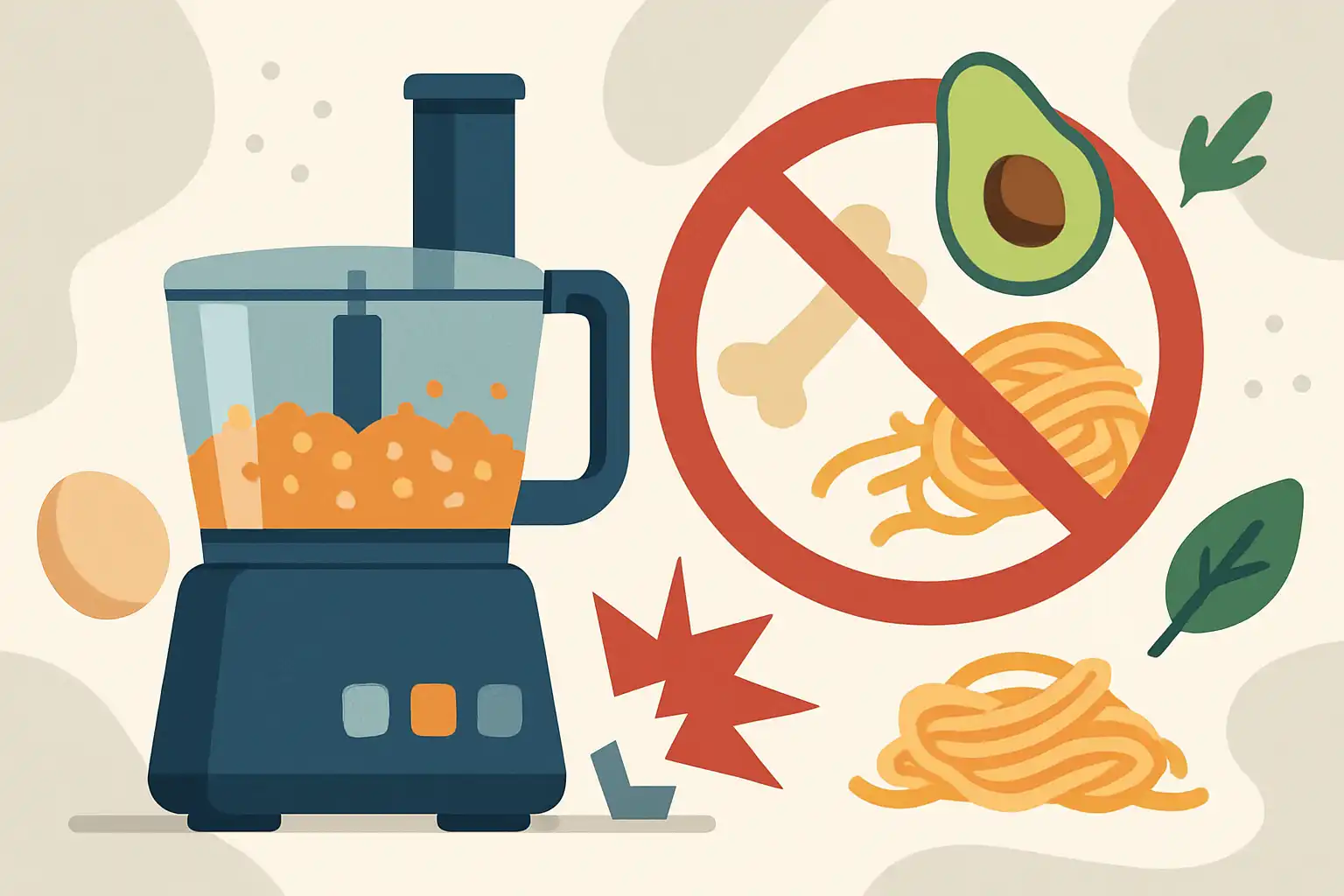 Wat je nooit in een foodprocessor mag stoppen: ingrediënten die je apparaat beschadigen