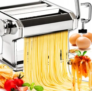 Professionele Pastamachine – RVS – Handmatig – Met Instelbare Dikte