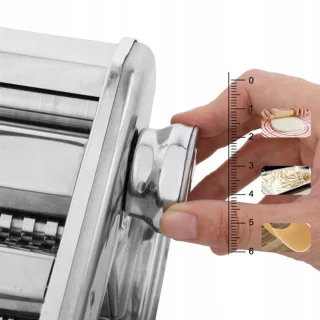 Professionele Pastamachine – RVS – Handmatig – Met Instelbare Dikte