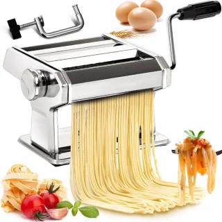 Professionele Pastamachine – RVS – Handmatig – Met Instelbare Dikte