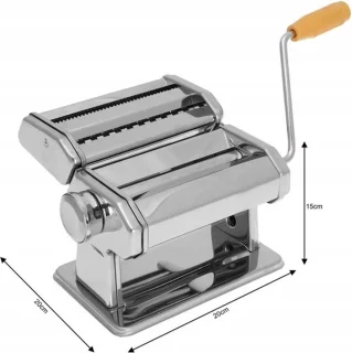 Professionele Pastamachine – RVS – Handmatig – Met Instelbare Dikte