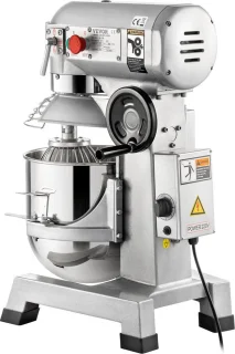 Keukenmachine, Commerciële Kneedmachine met 15Qt RVS Kom, 850W Zware Elektrische Keukenrobot met 3 Snelheden 113/184/341RPM, Deeghaak Klopklopper Inbegrepen, Staande Mixer voor Bakkerij Pizzeria