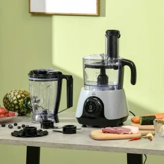7-in-1 Keukenmachine - Multifunctionele Mixer met 1,25L Mengkom, 3 Snelheden en Veiligheidsfuncties