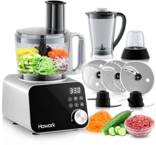 Voedselprocessor 1500 W - Grote Capaciteit - Multifunctioneel voor Snijden, Malen, Smoothies en Deeg