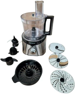 Eisenbach multifunctionele food processor 2,5 L - 1500 Watt. RVS