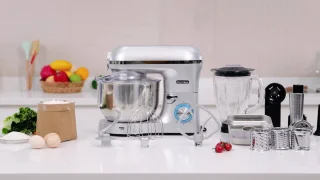 Keukenmachine – Keukenmixer – Keukenrobot – Foodprocessor – Blender – 2000W Motor – 5,5L RVS Mengkom