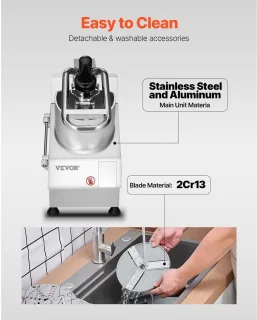 Keukenmachine – Foodprocessor – Keukenrobot – Keukenmixer – Hakmolen – 750W Motor – 6 Roestvrijstalen Messen