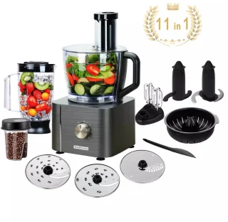 11 in 1 Food Processor Grijs 1100W