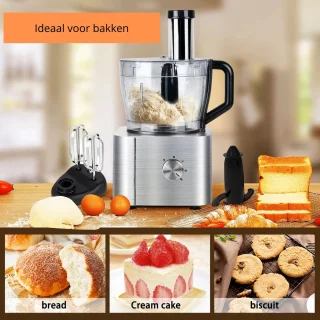 11 in 1 Food Processor Grijs 1100W