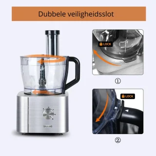 11 in 1 Food Processor Grijs 1100W