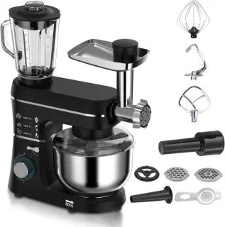 5-in-1 staande mixer zwart