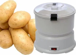 Aardappelschilmachine