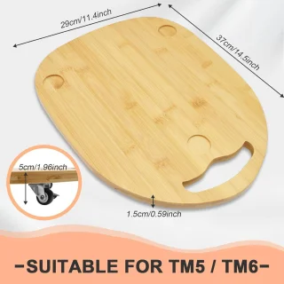 Accessoire voor keukenmachine - houten plank - 36 cm - houtkleur