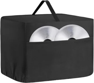 Afdekking voor snijmachine - Keukenmachine hoes - Keuken organiseren - Met zijvakken - 40 x 30 x 30 cm - Grijs