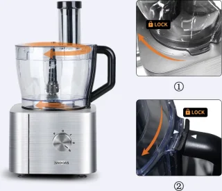 Alles in 1 Keukenmachine 1100W Zilver