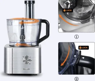 Alles in 1 Keukenmachine 1100W Zilver