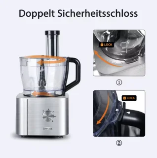 Alles in 1 Keukenmachine 1100W Zilver
