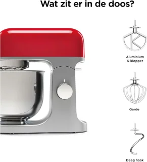 AMA® Mixer met mengkom - Keukenmachine - Rood