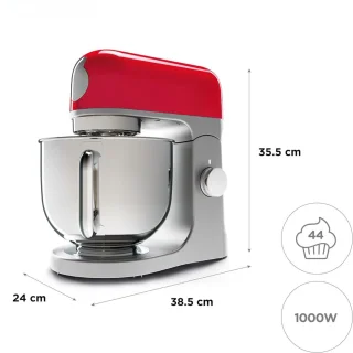 AMA® Mixer met mengkom - Keukenmachine - Rood