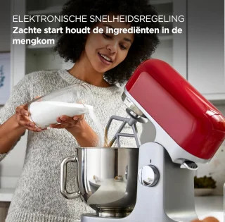 AMA® Mixer met mengkom - Keukenmachine - Rood