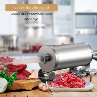 Wat vinden we goed aan de AMA® Worstenvuller - Zilver