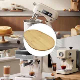 Antislipmat voor keukenmachine, houtkleur