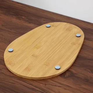 Antislipmat voor keukenmachine, houtkleur