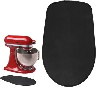 Apparaat schuifmat mixer slider 34 x 21 cm zwart