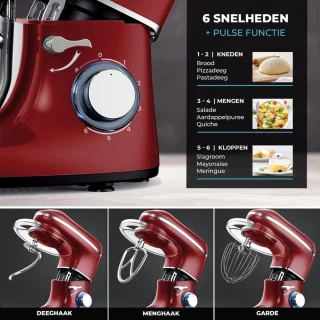 Wat vinden we goed aan de Aurixi® Deegmachine Elektrische Keukenmixer