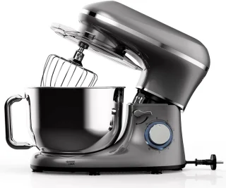 De Aurixi® Mixer met Mengkom Keukenmachine Antraciet in één oogopslag