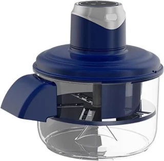 Automatische elektrische schilmachine blauw