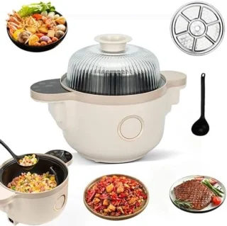Automatische Kookmachine - Slimme Keukenmachine - Eenvoudig Koken - 360° Rotatie - 3.5L - Wit
